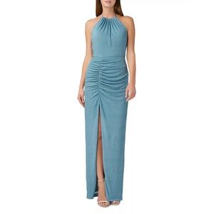 Size: 12
Color: Metallic Blue
Condition: New 
Brand: Aidan by Aidan Mattox